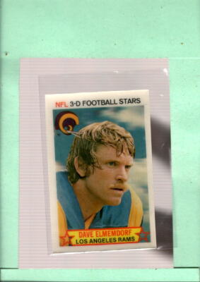 1980 Stop-N-Go #23 Dave Elmendorf NM Near Mint LA Rams ID:55273