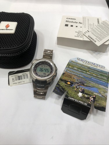Orologio da per polso Casio Pro Trek Prg120t7v Triple Sensor Solare Montagna  | eBay