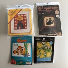Cross-stitch Lot Disney Pixar Finding Nemo Bucilla Dimensions Felt Appliqu s  