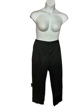 WOMEN'S LANDS END BLACK CHINO PANTS-SIZE: 16W 25