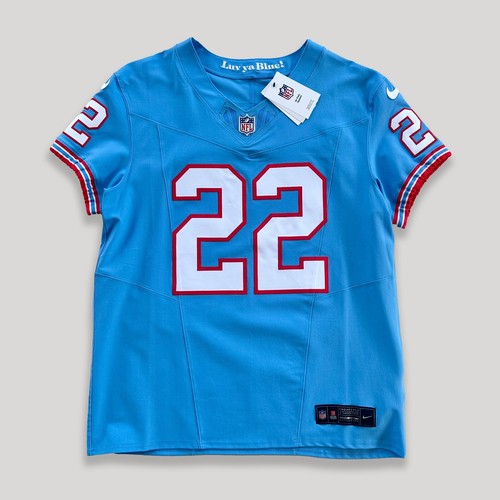 Nike Derrick Henry Titans Oilers Throwback Elite F.U.S.E. Authentic Jersey 44