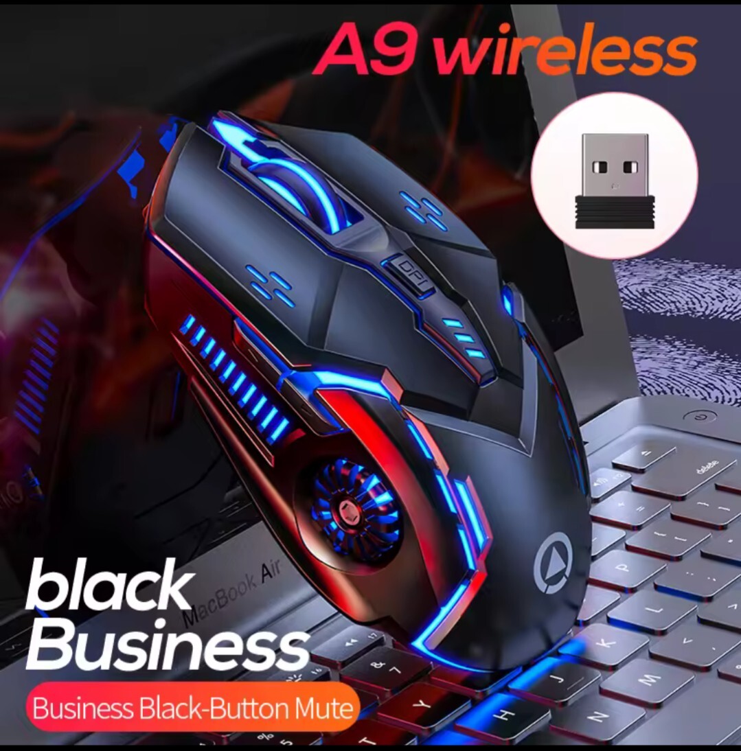 RGB Rechargeable Wireless Mouse with Long Battery Life-image