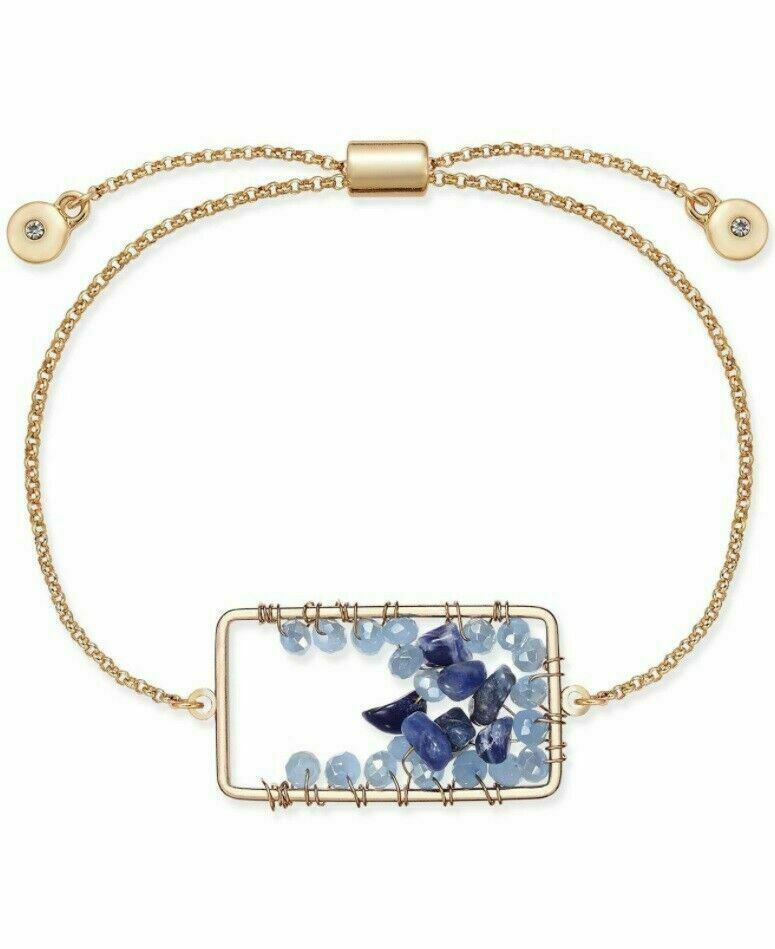 Браслет-слайдер Inspired Life Stone Cluster - синий