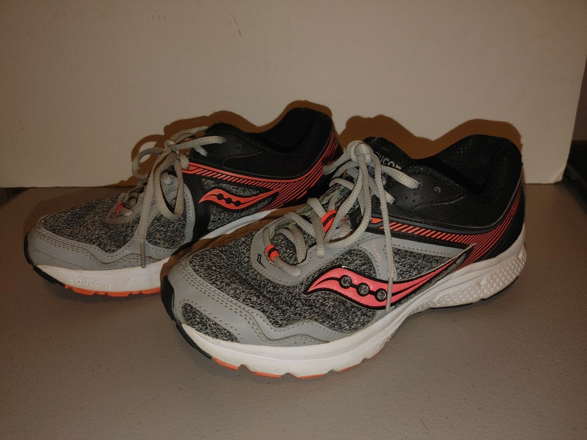 Saucony Womens Cohesion 10 Running Shoe Gray Black Pink S15333-14 Size