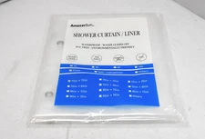 AmazerBath 3G Clear Shower Curtain Liner 72" x 72" Waterproof PVC Free