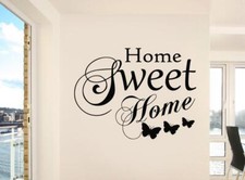 HOME SWEET HOME Decal WALL STICKER Quote Home Decor Art Family Love SQ81