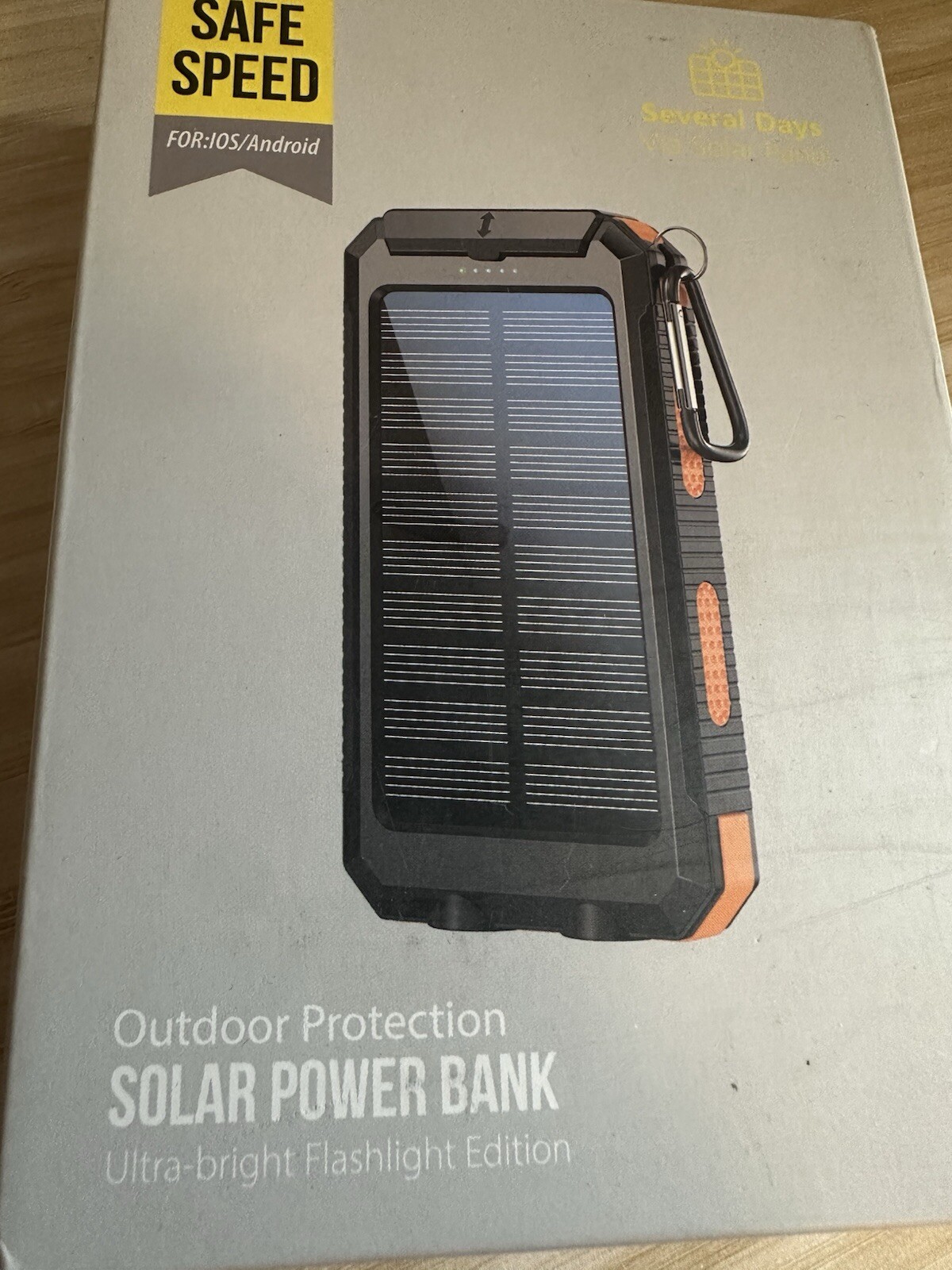 Power Bank 42,800 Mah, Outdoor SOLAR portable power, camping, hiking *BRAND NEW-image