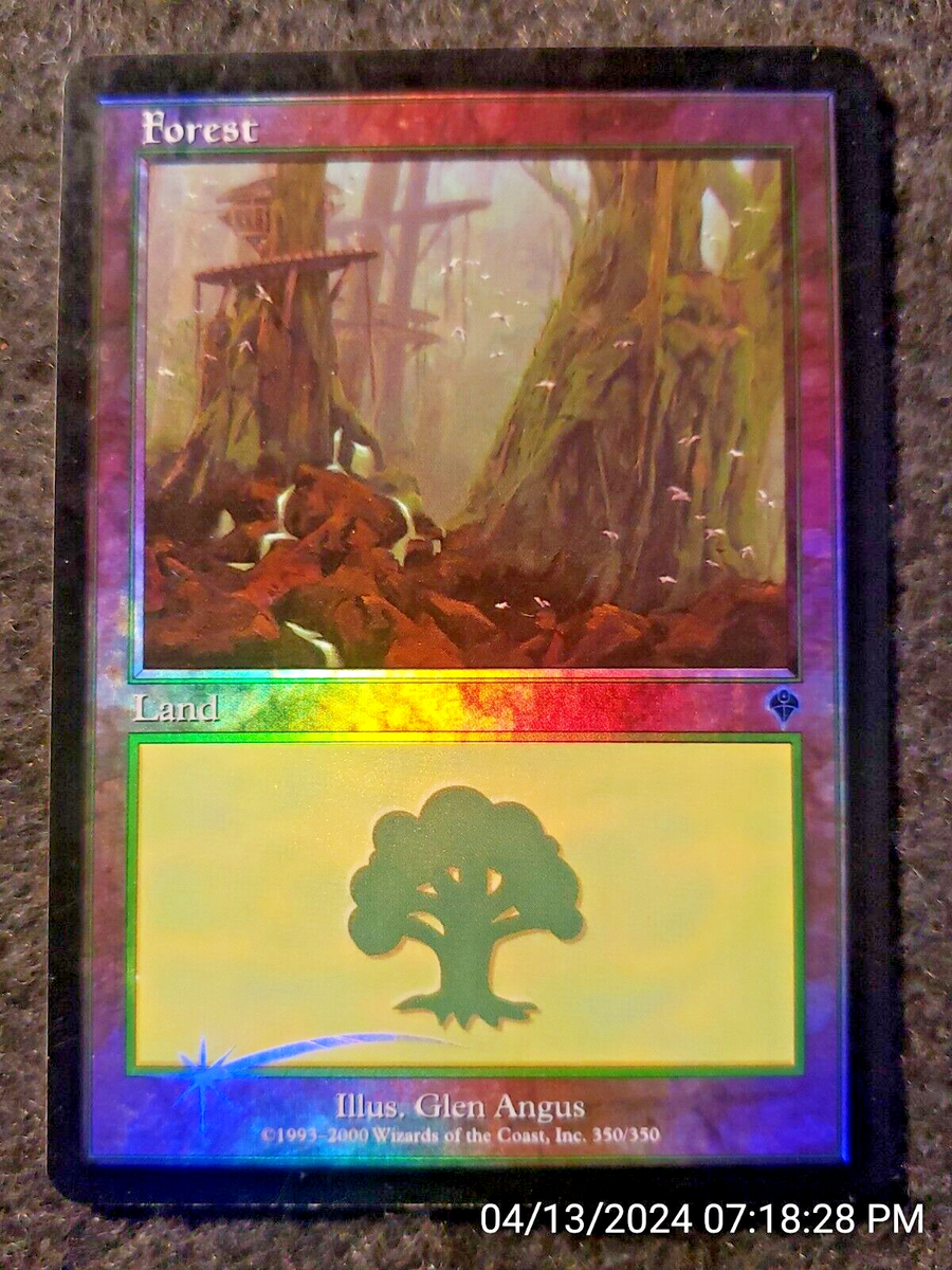 Forest (347) FOIL Invasion Basic Land MAGIC the GATHERING MTG NM