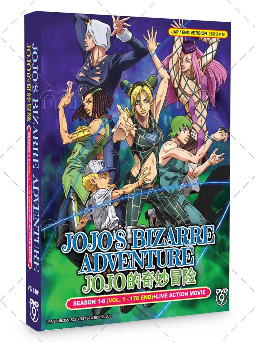 JoJo's Bizarre Adventure DVD (Season 1~6 + Live Movie) with