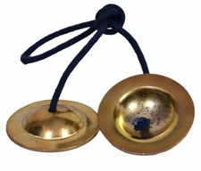 Handmade Brass Manjeera Percussion Indian Musical Cymbal Instrument