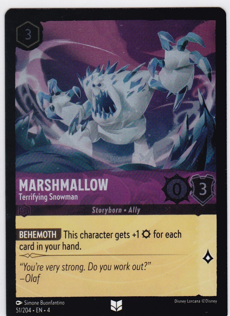 Disney Lorcana - Ursula’s Return - Marshmallow - (Cold Foil) - 51/204