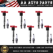 6 Ignition Coil & 6 Iridium Spark Plug fit 98-07 Volvo V70 11-21 Chevrolet Trax