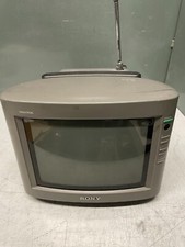 Vintage Sony Trinitron CRT-TV 8" Portable Model KV-8AD11 UNTESTED 