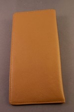 Top quality CAMEL / TAN leather Eyeglass / Glasses Slip Case