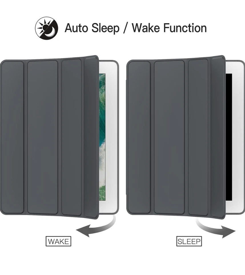 JETech Case for iPad 2/3/4, Protective Hard Back Shell Dark Grey - Image 4 of 4