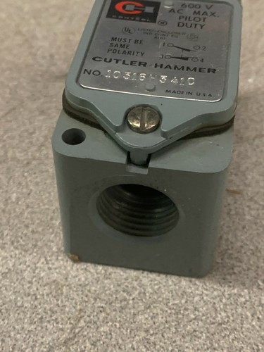 USED CUTLER-HAMMER LIMIT SWITCH 10316H341C - Picture 3 of 5