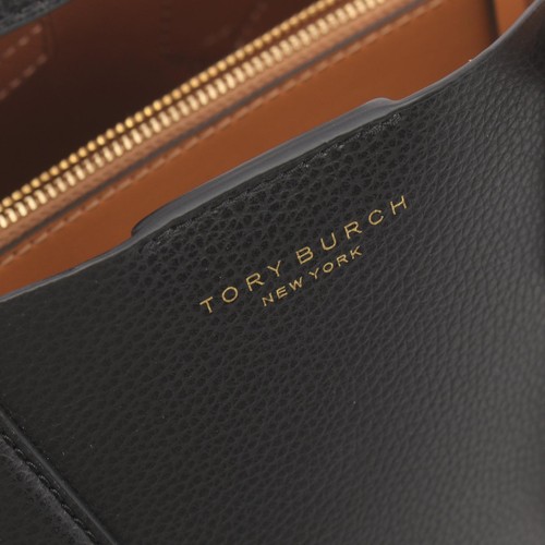 Tory Burch Perry Small Triple Compartment Hand bag 81928001 leather Black NEW - Picture 4 of 4