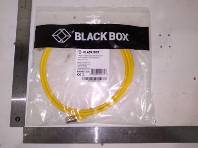 BLACKBOX CATEGORY 6 250MHZ SHILEDED PVC PATCH CABLE 26AWG YELLOW 5FT-1.5M