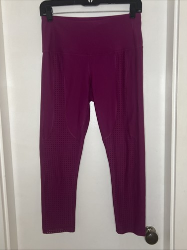 90 Degree by Reflex Active Women's Leggings Capri Pants Magenta Haze Size M Mesh