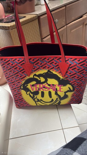 Versace Medusa Red Tote Bag