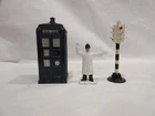 Dinky Toys Police Box #42a; Point Duty Policeman #42c; Traffic Signal 4Face #47a