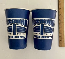 FOXBORO STADIUM Wax Cup Lot (2) - 2001 New England Patriots - RARE!