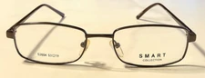 New Old Stock Smart Collection Eyeglasses Bronze Rectangular Style Frames 53-19