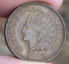 1890 INDIAN HEAD Cent VERY NICE FULL LIBERTY - 4 DIAMONDS - (HIGH GRADE) e794