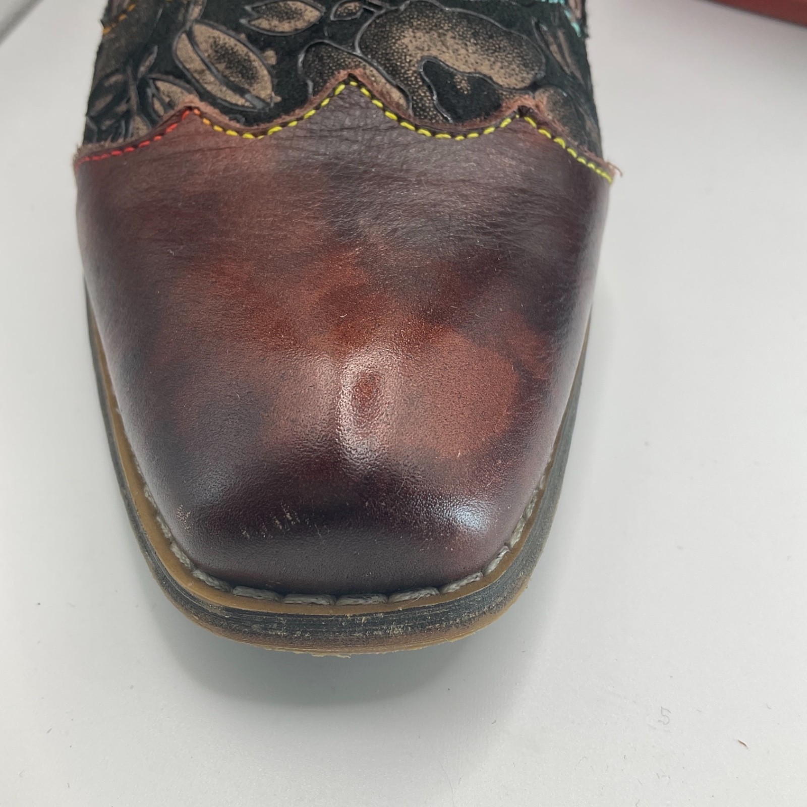 L'Artiste Spring Step Patchwork Snake Print Leath… - image 12