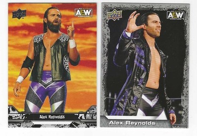Lot of 2 Different AEW Dark Order Alex Reynolds Wrestling Cards