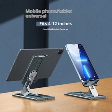 Phone Holder Universal Angle Height Adjustable Stand Tabletop Folding Support