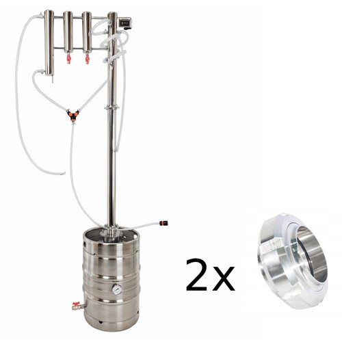 Gas Distiller 50L – Reflux Column with 6 Cold Fingers and 2 Collection Traps