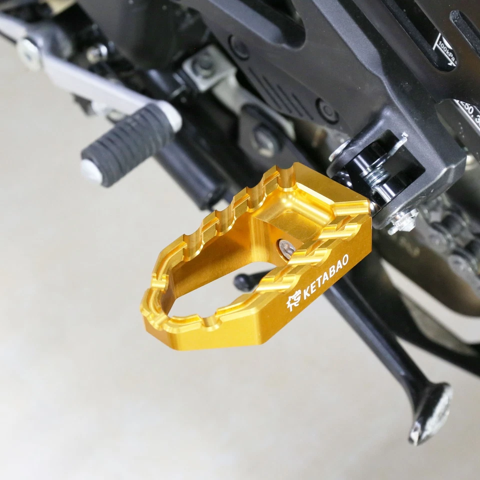 BUZZ Front Rider Wide Foot Pegs Rest Gold For Honda CB1000R 08-24 23 22 21 20 - Image 3 of 4