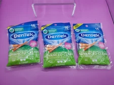 3 PACK DenTek Easy Brush Advanced Interdental Cleaners Standard 16 Count