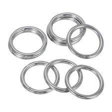8 Pcs 1.4" Metal O Ring, 304 Stainless Steel Welded O Rings 4x35mm