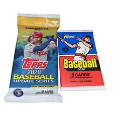 2020 Topps Baseball Update 34 Card Fat Pack &2026 Topps Heritage 8 Card Pack