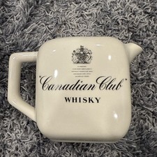 Canadian Club Whiskey Pitcher Ceramic Made In USA Vinatge