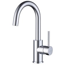 Single Hole Bar Faucet Chrome Kitchen Sink Faucets Taps Mixer Sink Faucets ...