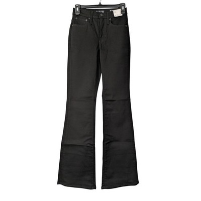 J. Crew High Rise Bootcut Jean 2003 Super Stretch Size 24 Black NWT $158 CC512