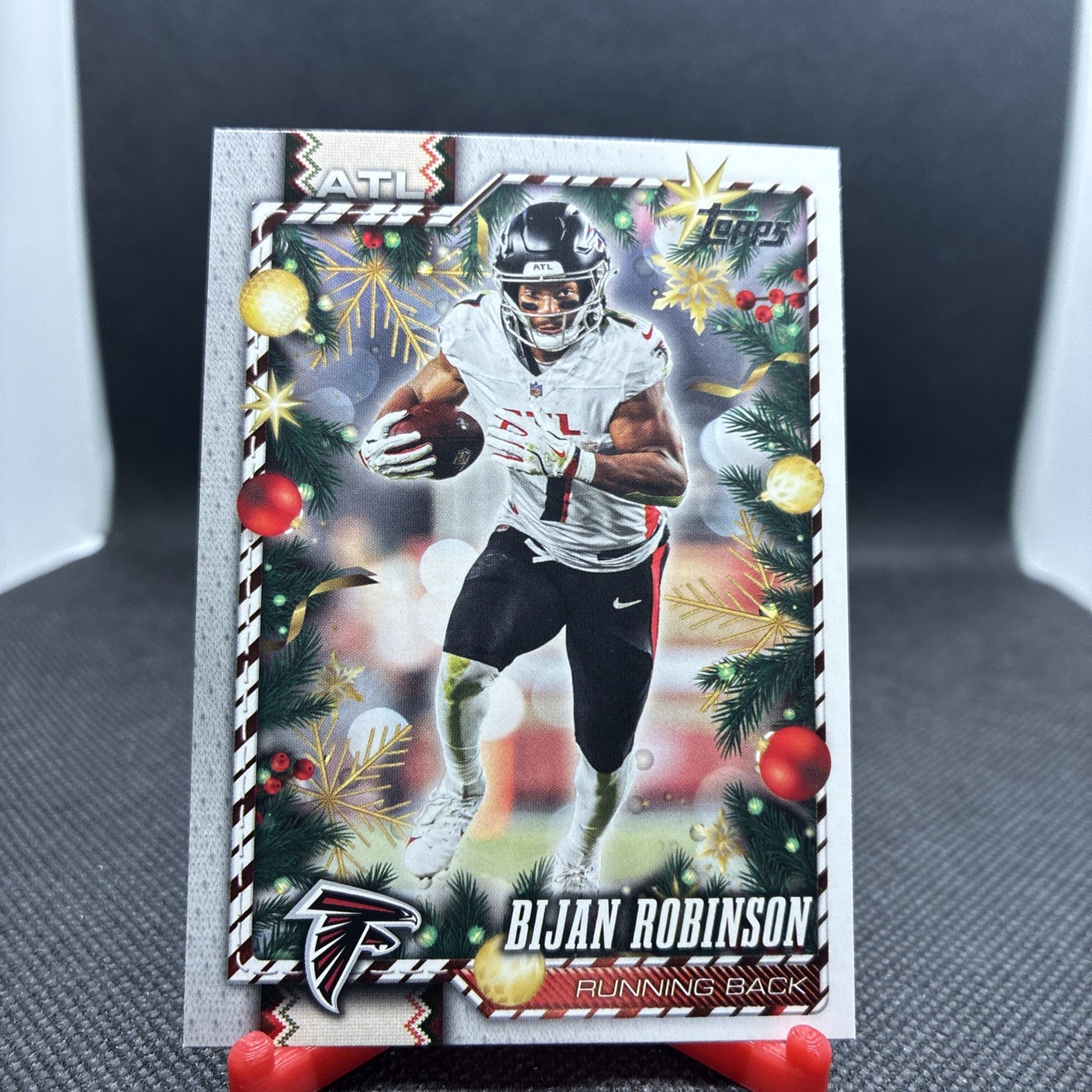 2026 Topps Holiday Bijan Robinson #3 Holiday Back Variation Atlanta Falcons