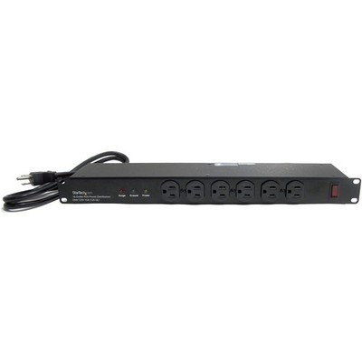 Power Strip 16 Outlet 1U Rack Mount 120V 15A 6ft Cord RKPW161915 StarTech.com