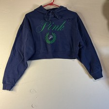 PINK Victoria's Secret Cropped Hoodie Womens XS Fleece Casual Comfy