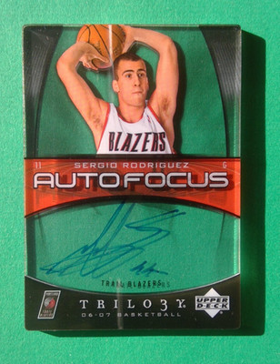 2006-07 Upper Deck NBA Trilogy Autofocus Auto Sergio Rodriguez Portland 