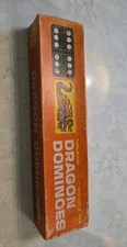 Vintage Double Six Dragon Dominoes, set of 28. With Instructions