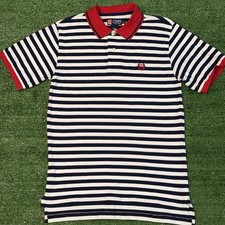 Chaps Youth Teen Boys Kids Sz Medium 12 14 Striped short sleeve polo shirt used