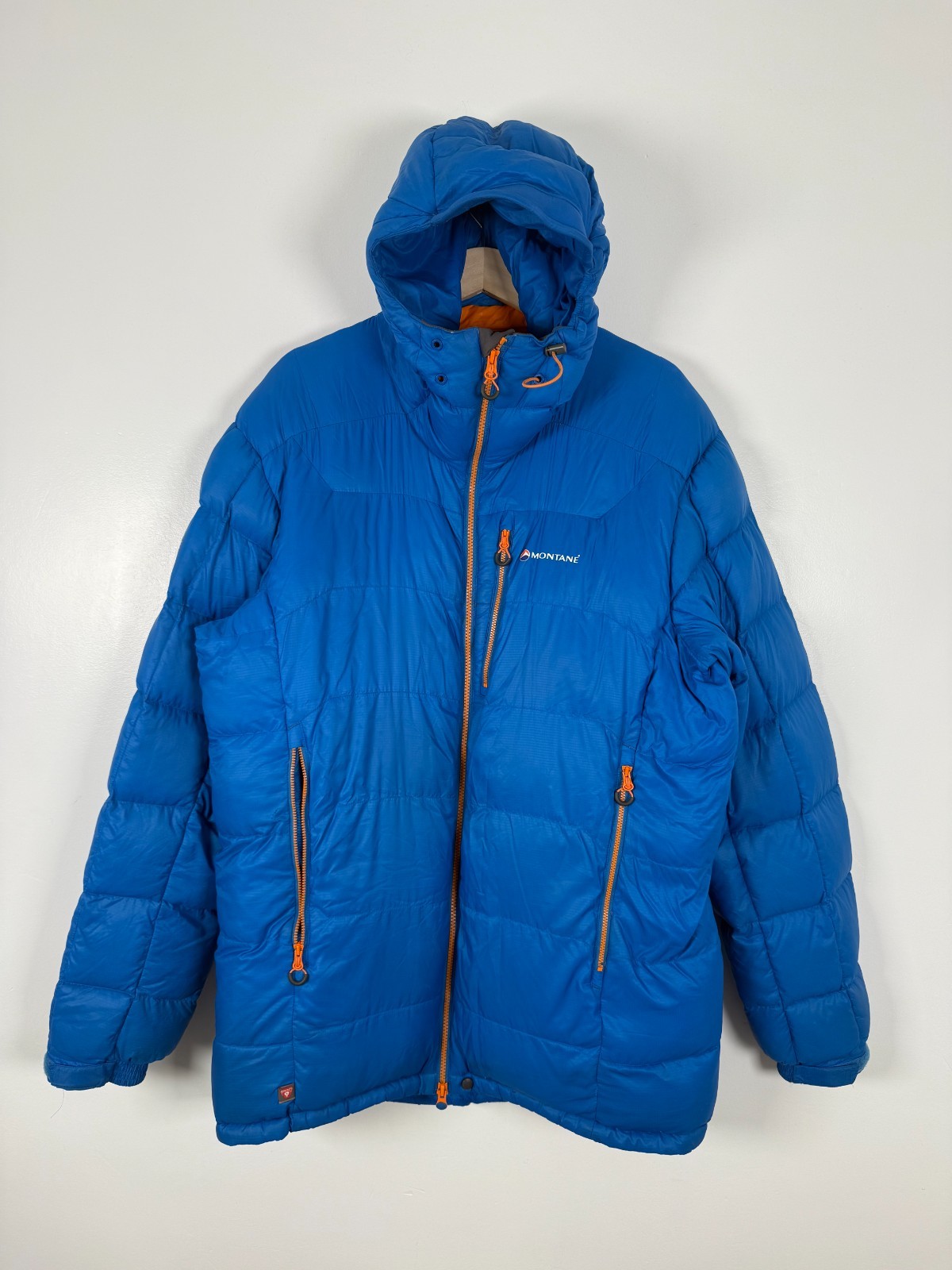 Montane Jacket Size XL Blue Mens Resolute Pertex Quantum Padded Puffer Down Hood