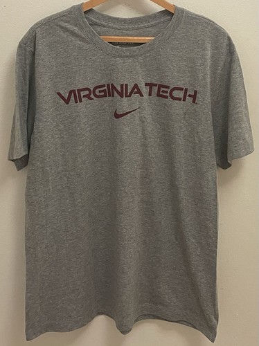 Virginia Tech Hokies Gray Nike Tee Shirt Men's Size Large - NWT