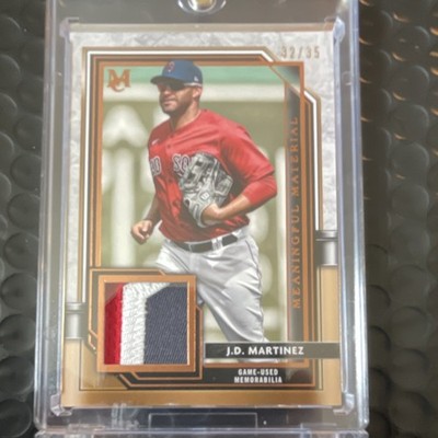 Topps 2021 Museum Meaningful Material J.D. Martinez Copper /35 Baseball