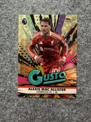 Topps Premier League Finest Alexis Mac Allister Gusto 1/1 Superfractor Liverpool