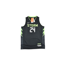 Youth Seattle Storm Jewell Loyd Nike Black 2024 Rebel Edition Jersey Sz L 14/16
